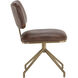 Virtu Bravo Cognac Swivel Dining Chair, Set Of 2